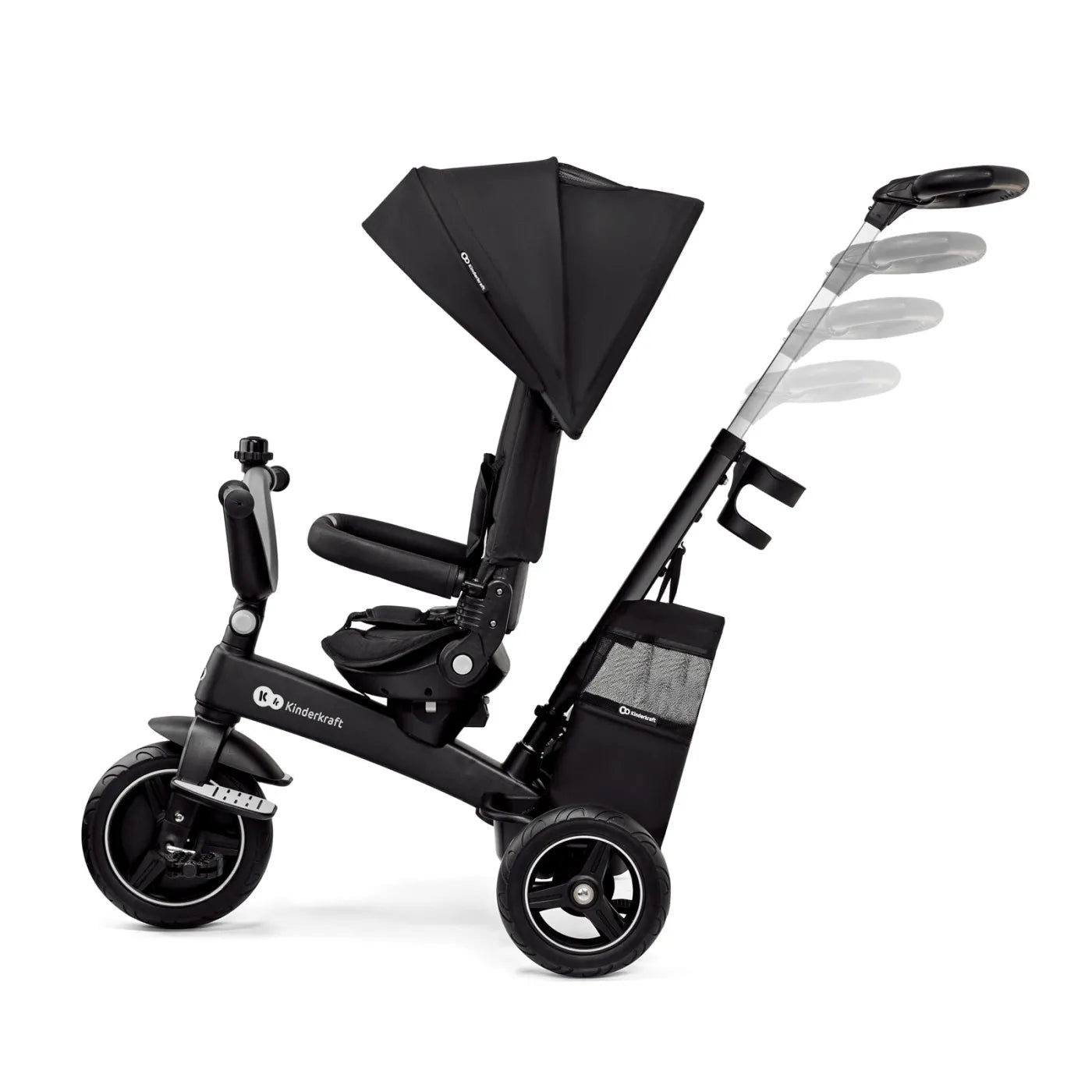 Tricicleta kinderkraft easytwist, black