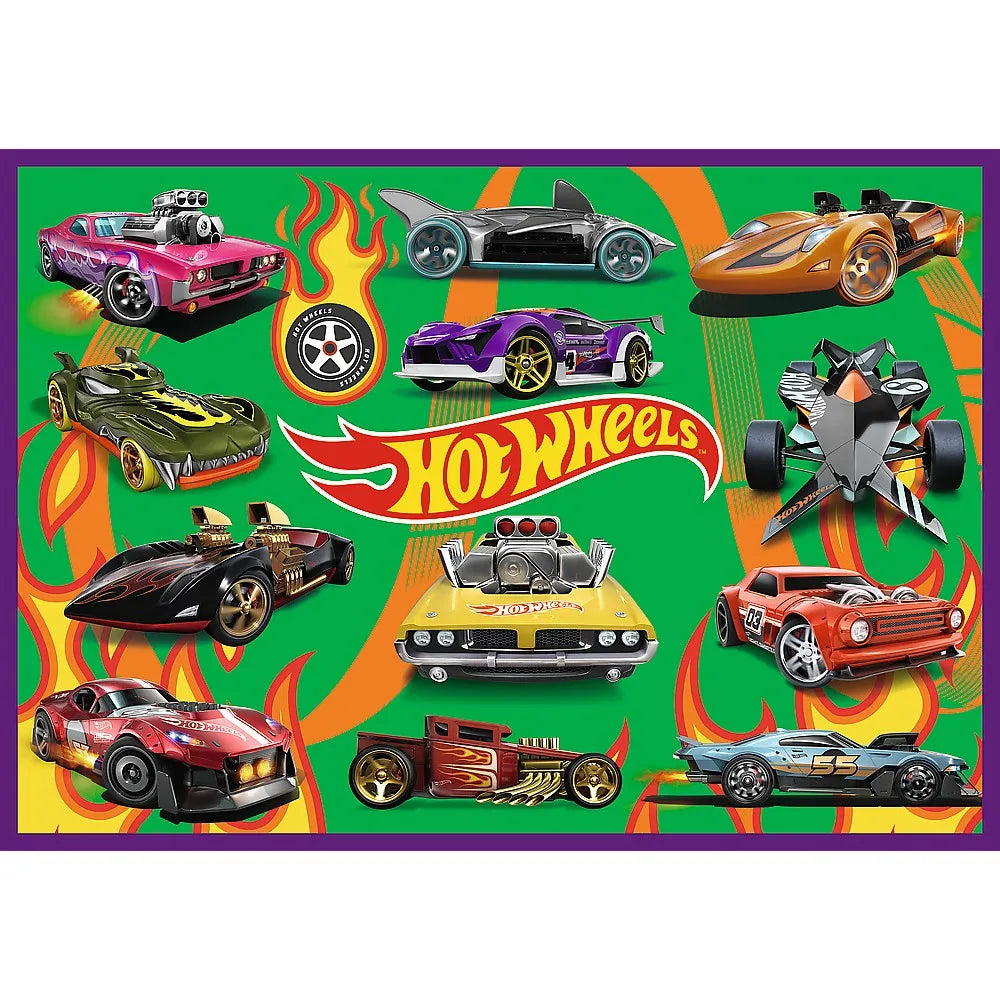 Puzzle trefl 4x250 hot wheels masini de curse