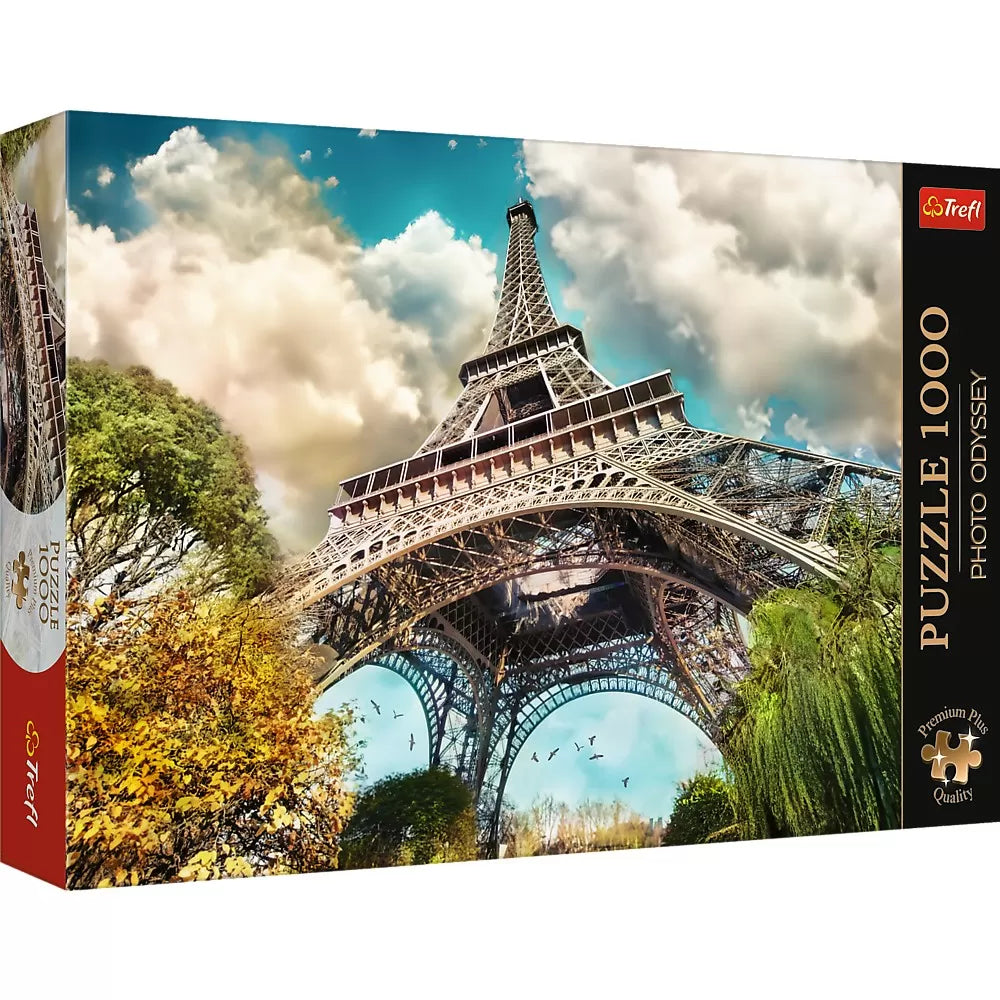 Puzzle trefl 1000 premium plus photo odyssey turnul eiffel paris