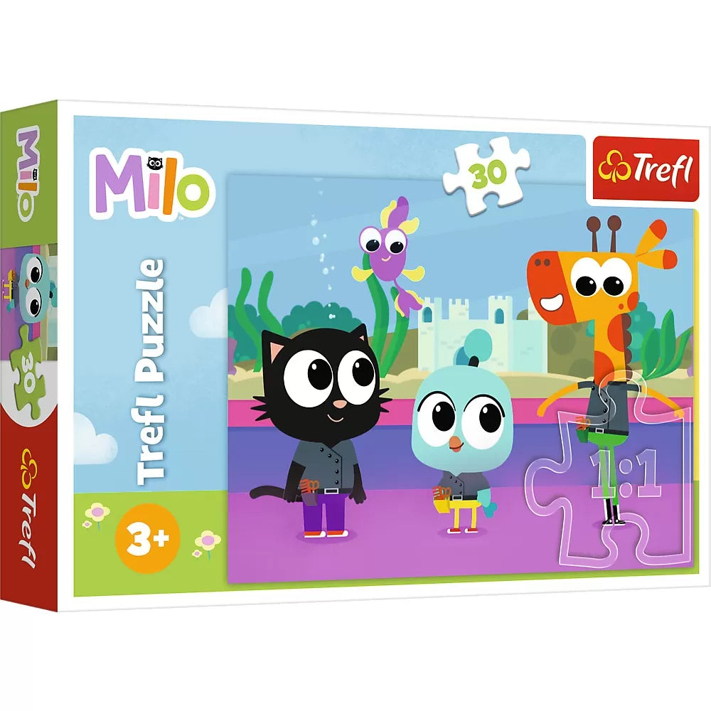 Puzzle trefl 30 planeta milo pisica milo