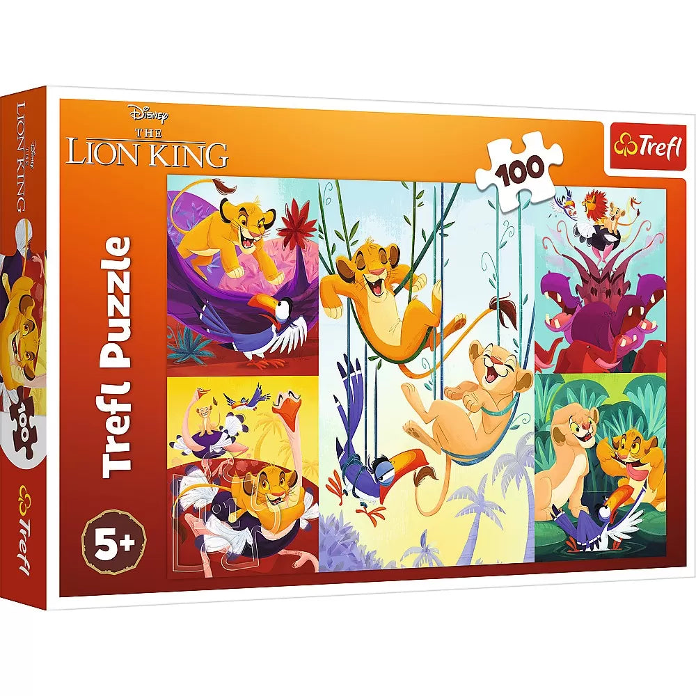 Puzzle trefl 100 disney curajosul rege lion