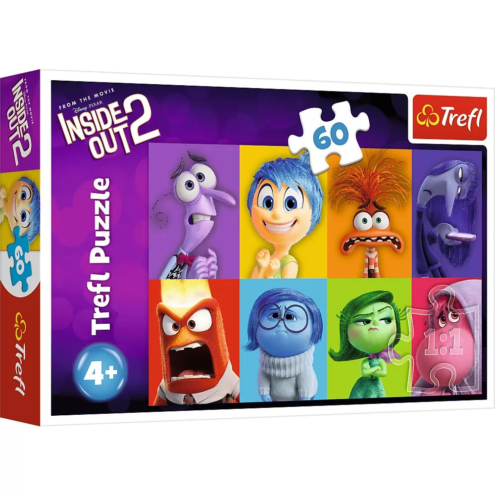 Puzzle trefl 60 disney inside out 2 emotiile copiilor