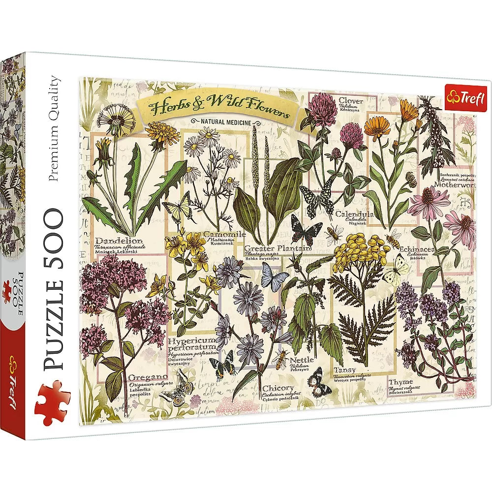 Puzzle trefl 500 plante si flori salbatice