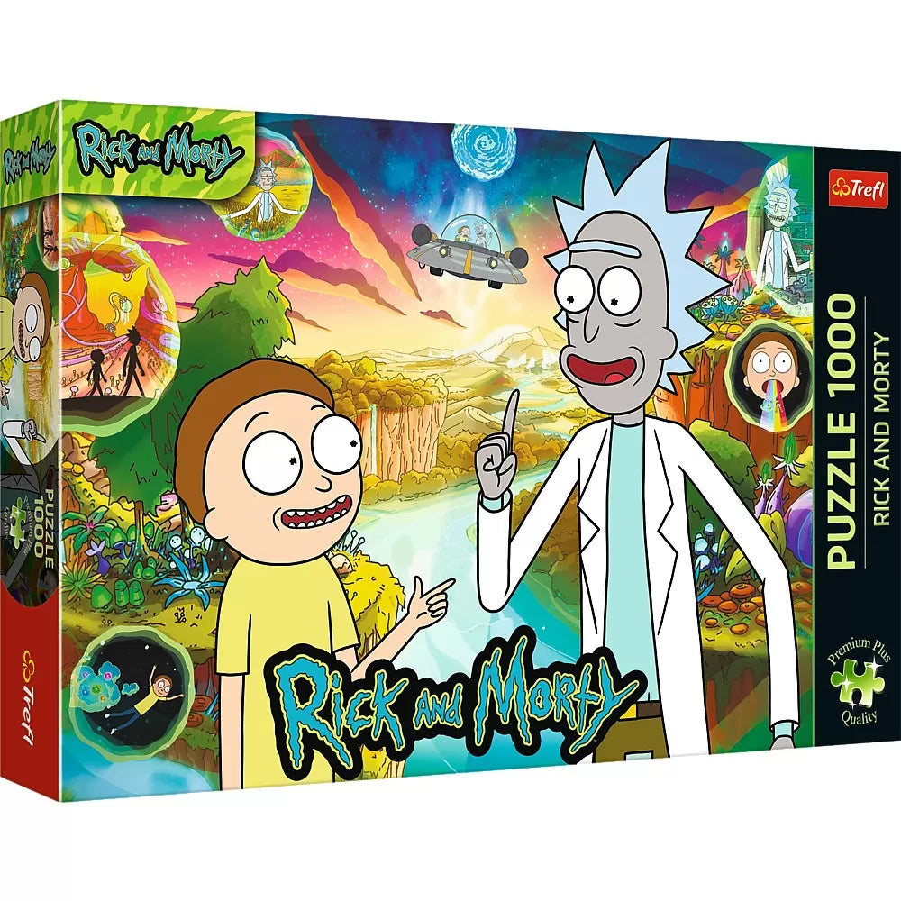 Puzzle trefl 1000 premium plus rick si morty