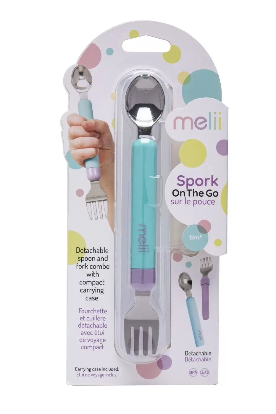 Set lingurita-furculita, melii, blue&purple