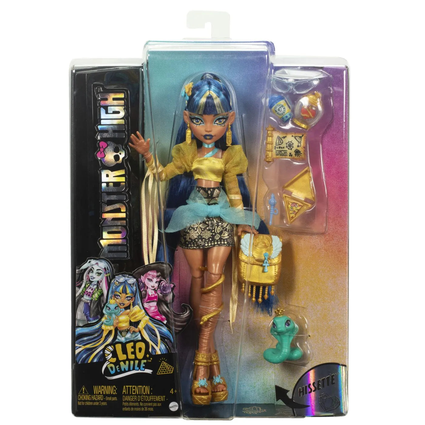 Monster high papusa cleo denile si cobra hissette