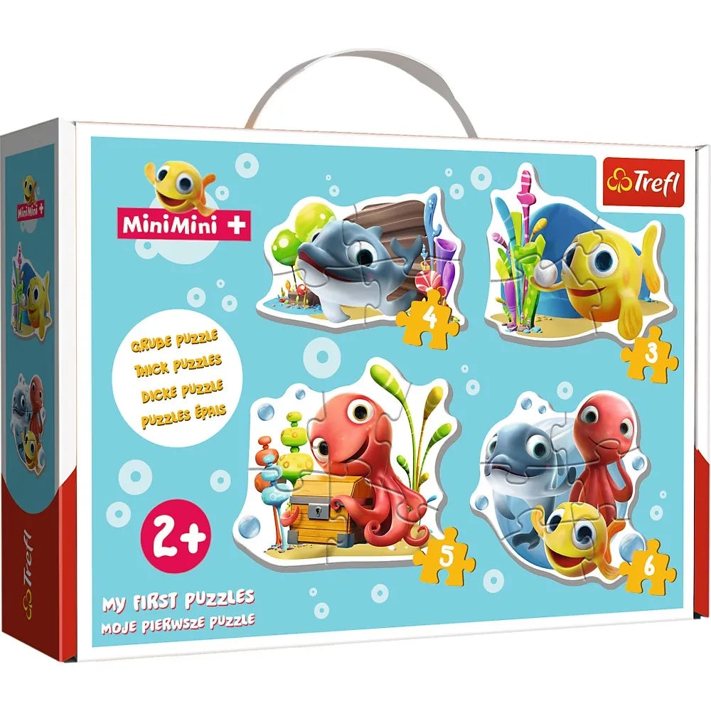 Puzzle trefl baby clasic pestisorul minimini 18 piese