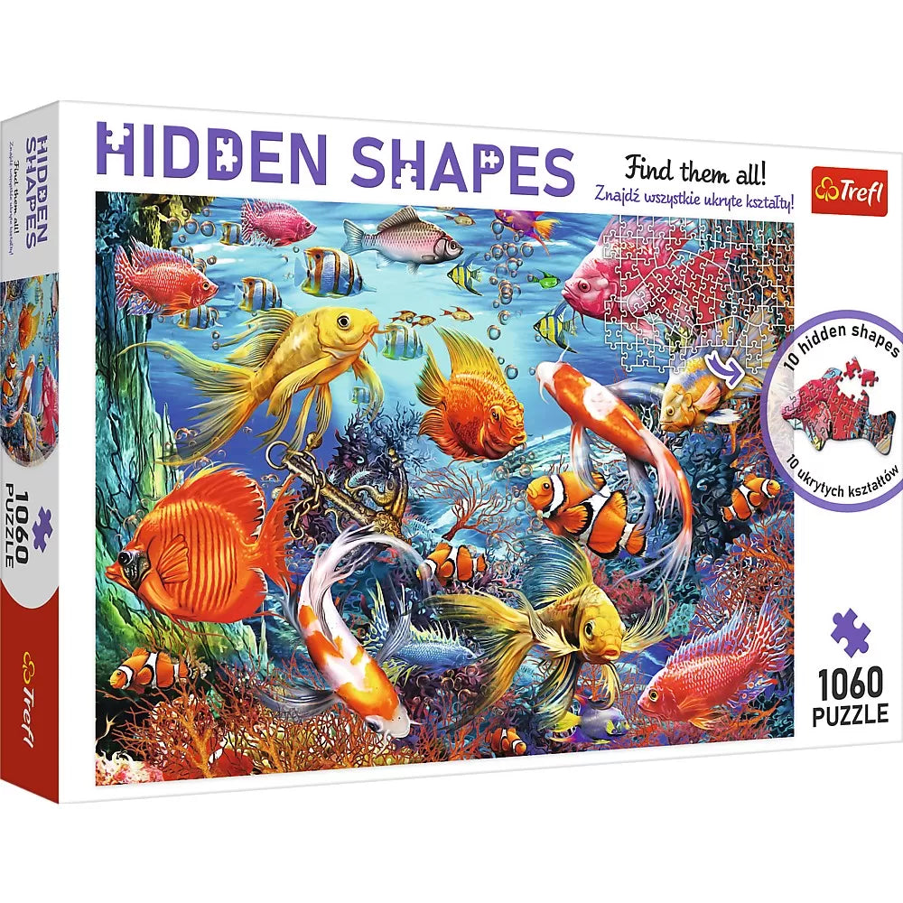 Puzzle trefl 1000 forme ascunse viata subacvatica