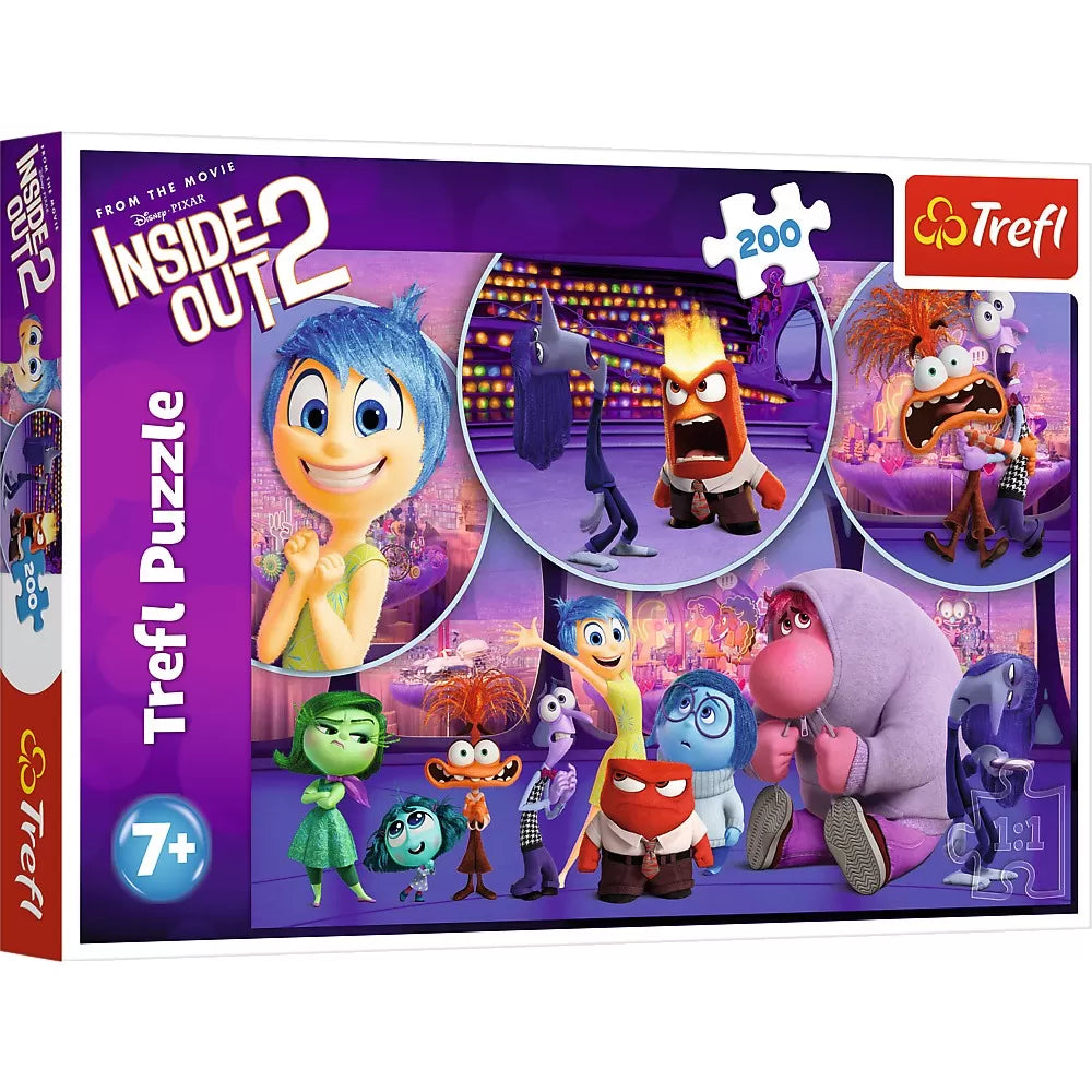 Puzzle trefl 200 disney inside out 2 emotiile copiilor