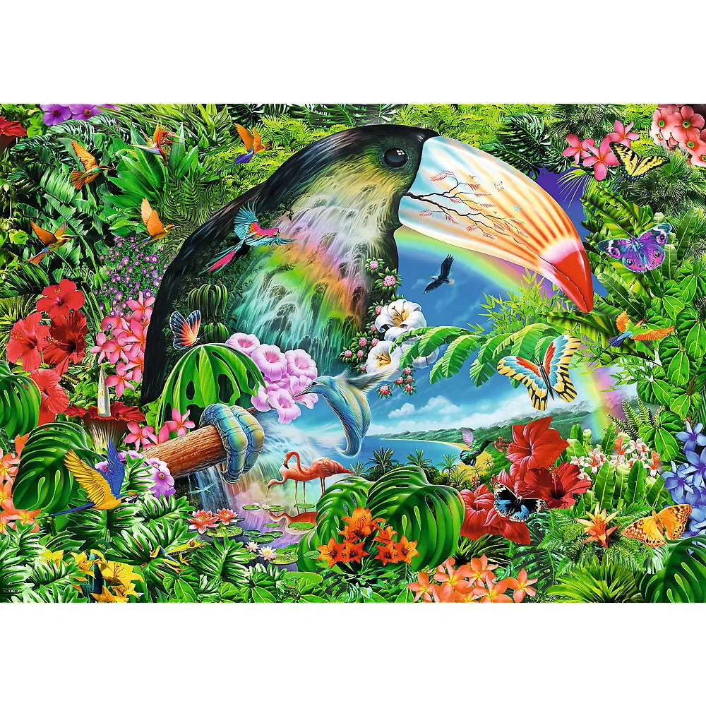 Puzzle trefl spiral 1040 piese animale tropicale