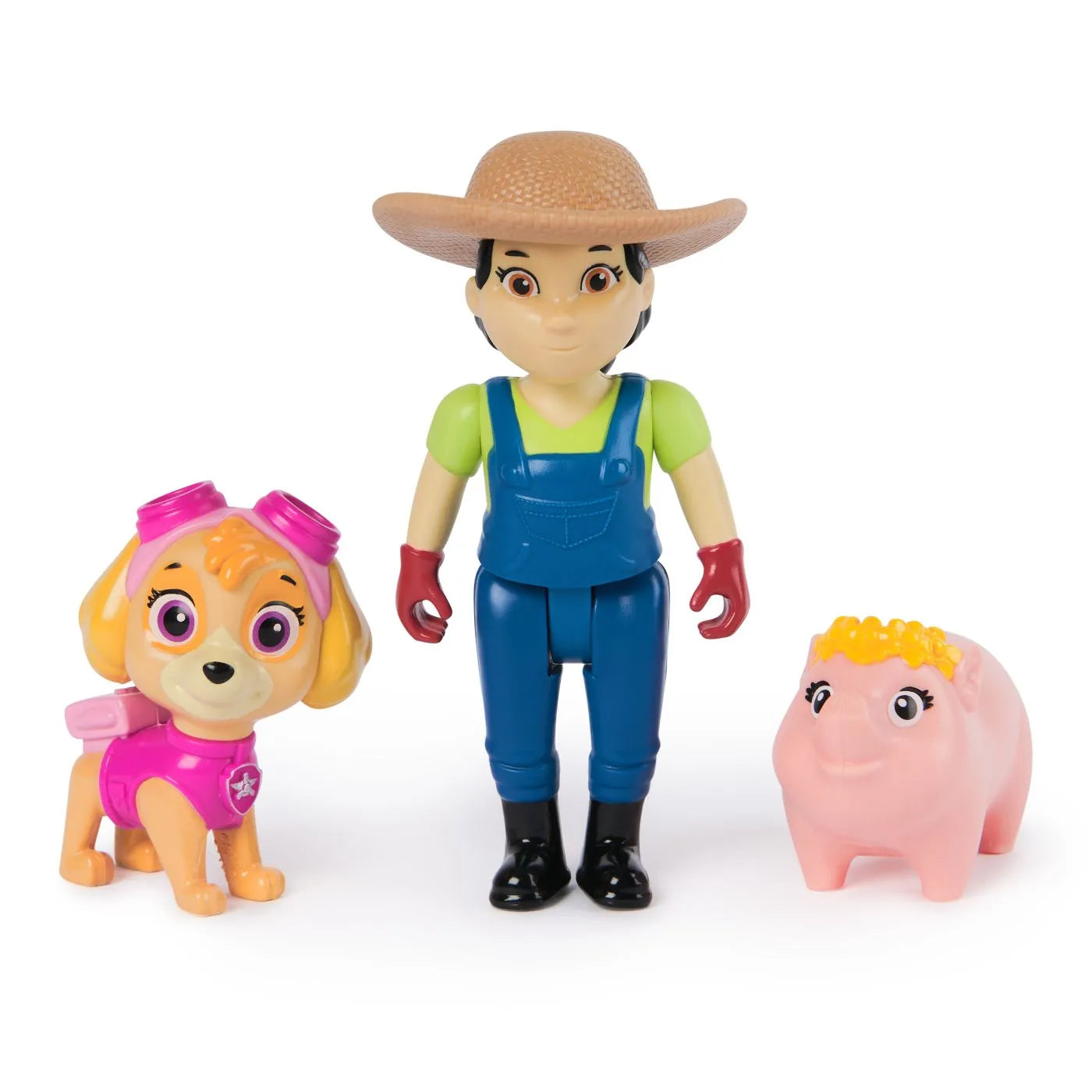 Patrula catelusilor set figurine eroi de salvare skye si farmer yumi