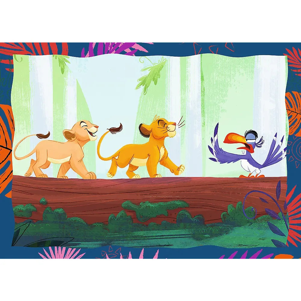 Puzzle trefl 4in1 disney regele leu