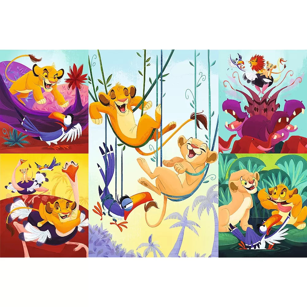 Puzzle trefl 100 disney curajosul rege lion