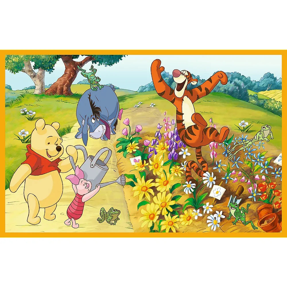Puzzle trefl 2x24 disney winnie the pooh zi de joaca cu winnie si prietenii