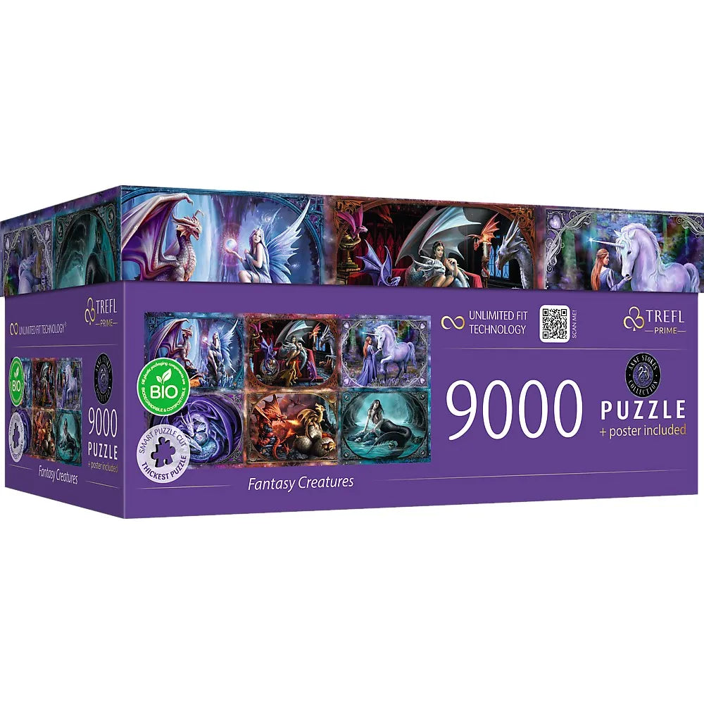 Puzzle trefl uft 9000 anne stokes collections creaturi fantastice