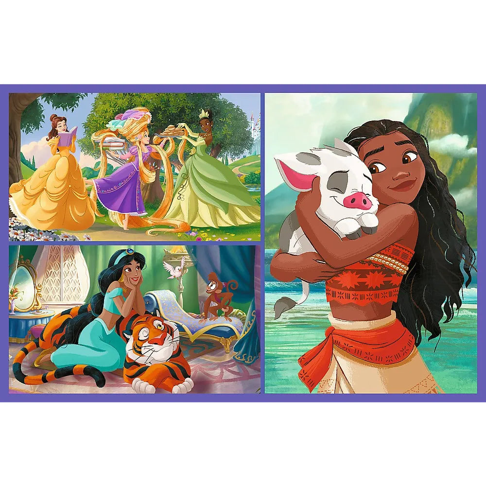 Puzzle trefl 2x70 disney princess viata printeselor disney