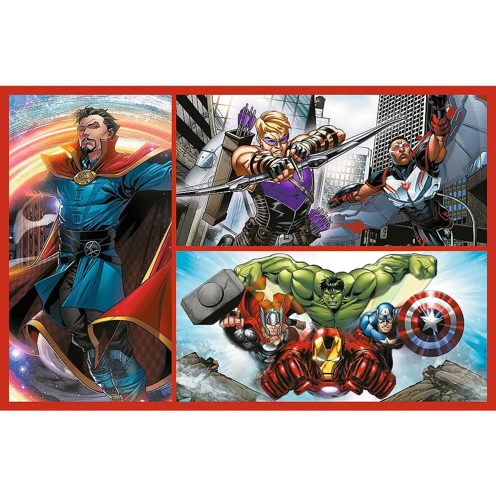 Puzzle trefl 2x70 marvel avengers misiunea super eroilor marvel avengers