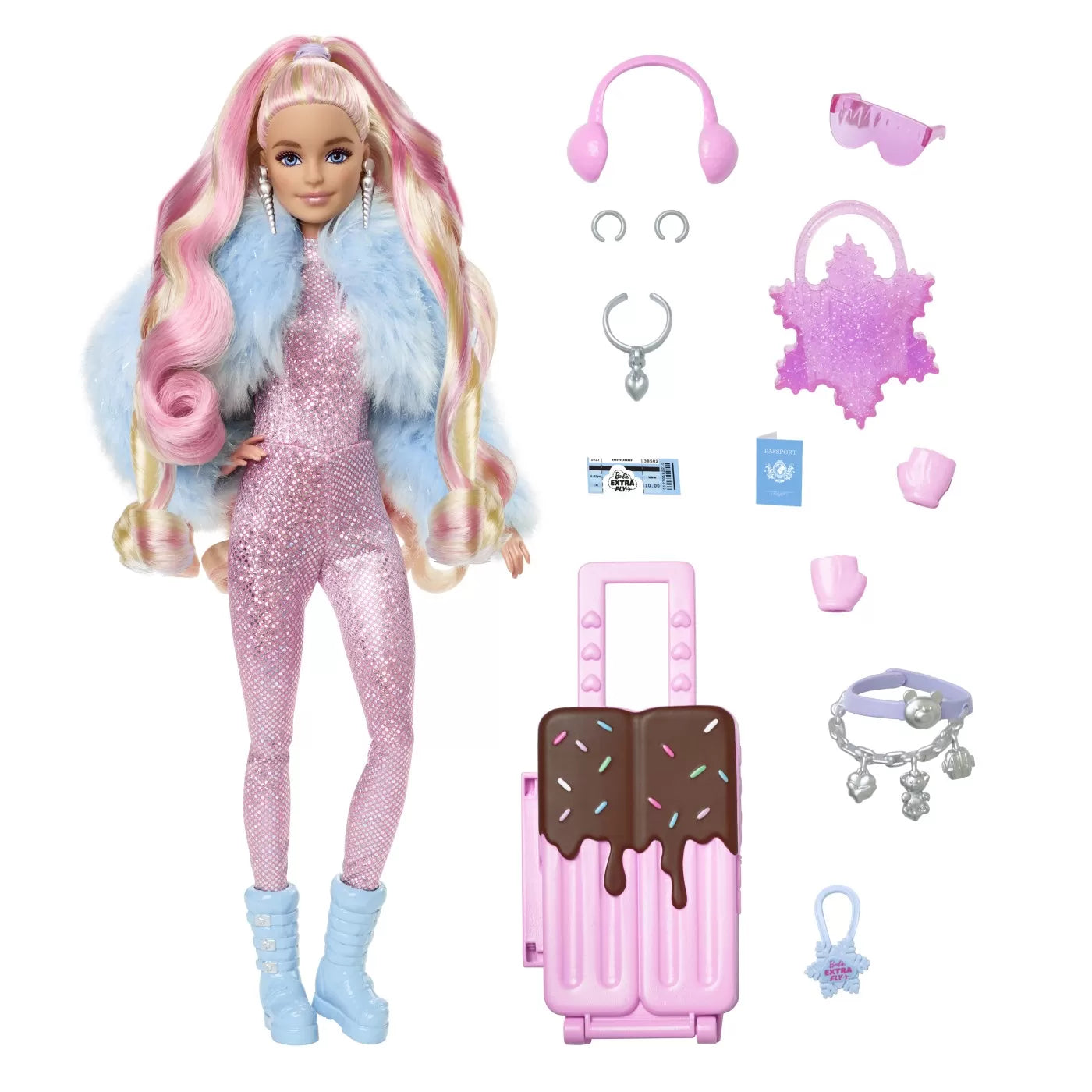 Barbie extra fly papusa barbie blonda la munte