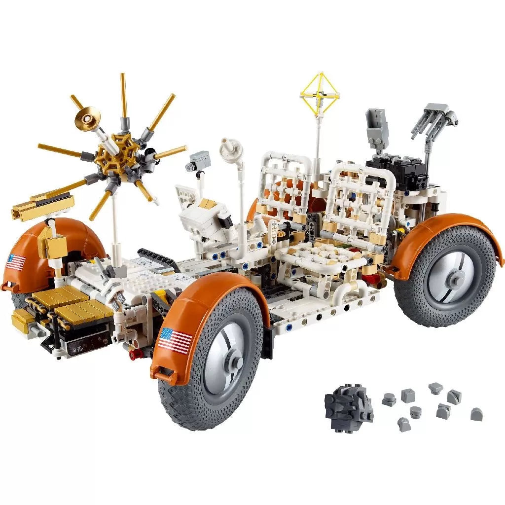 Lego technic roverul selenar din misiunile nasa apollo 42182