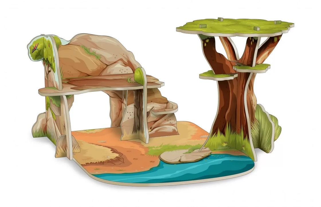Papo mini display savana
