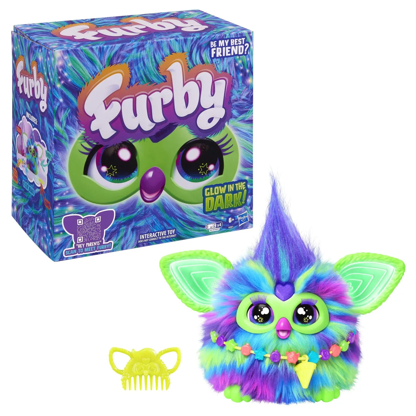 Furby jucarie de plus interactiva furby galaxy glow in the dark