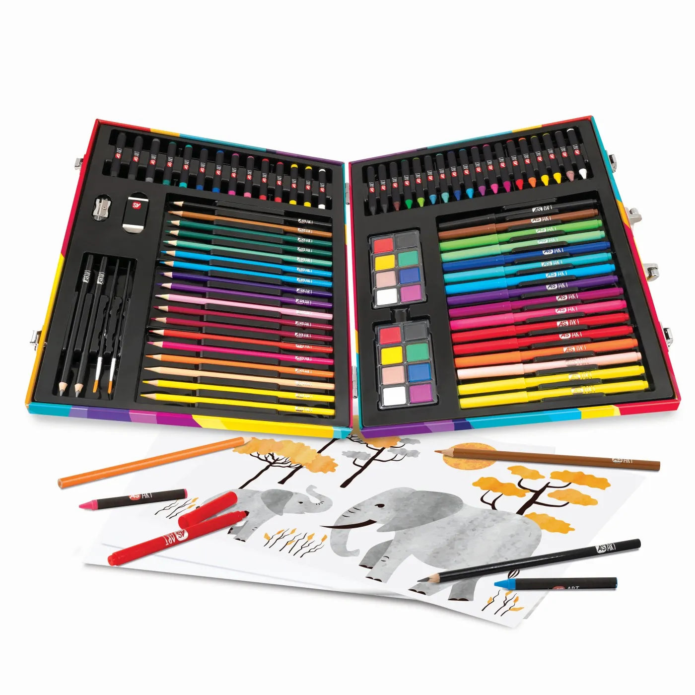 Husa pentru desen deluxe 100 accesorii