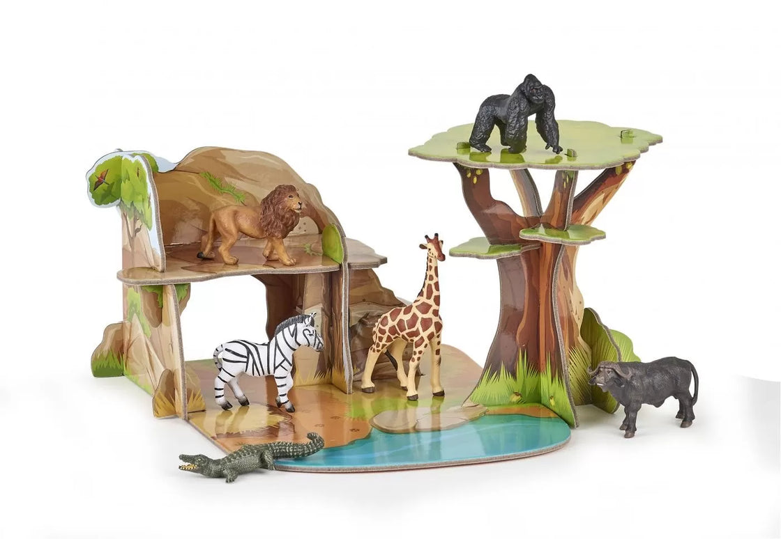 Papo mini display savana