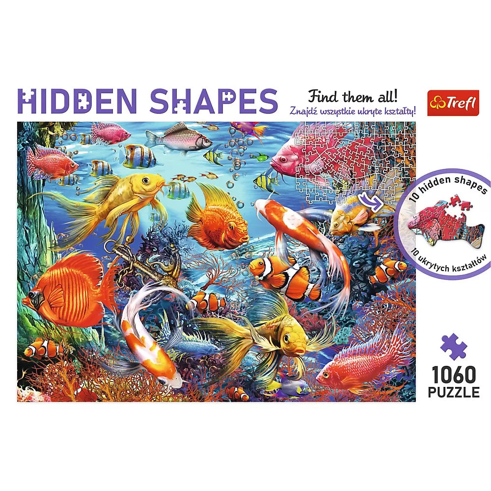 Puzzle trefl 1000 forme ascunse viata subacvatica