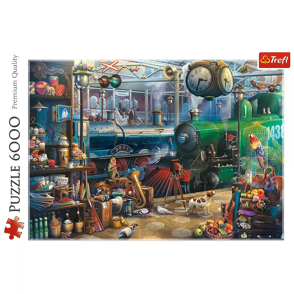 Puzzle trefl 6000 statia de tren