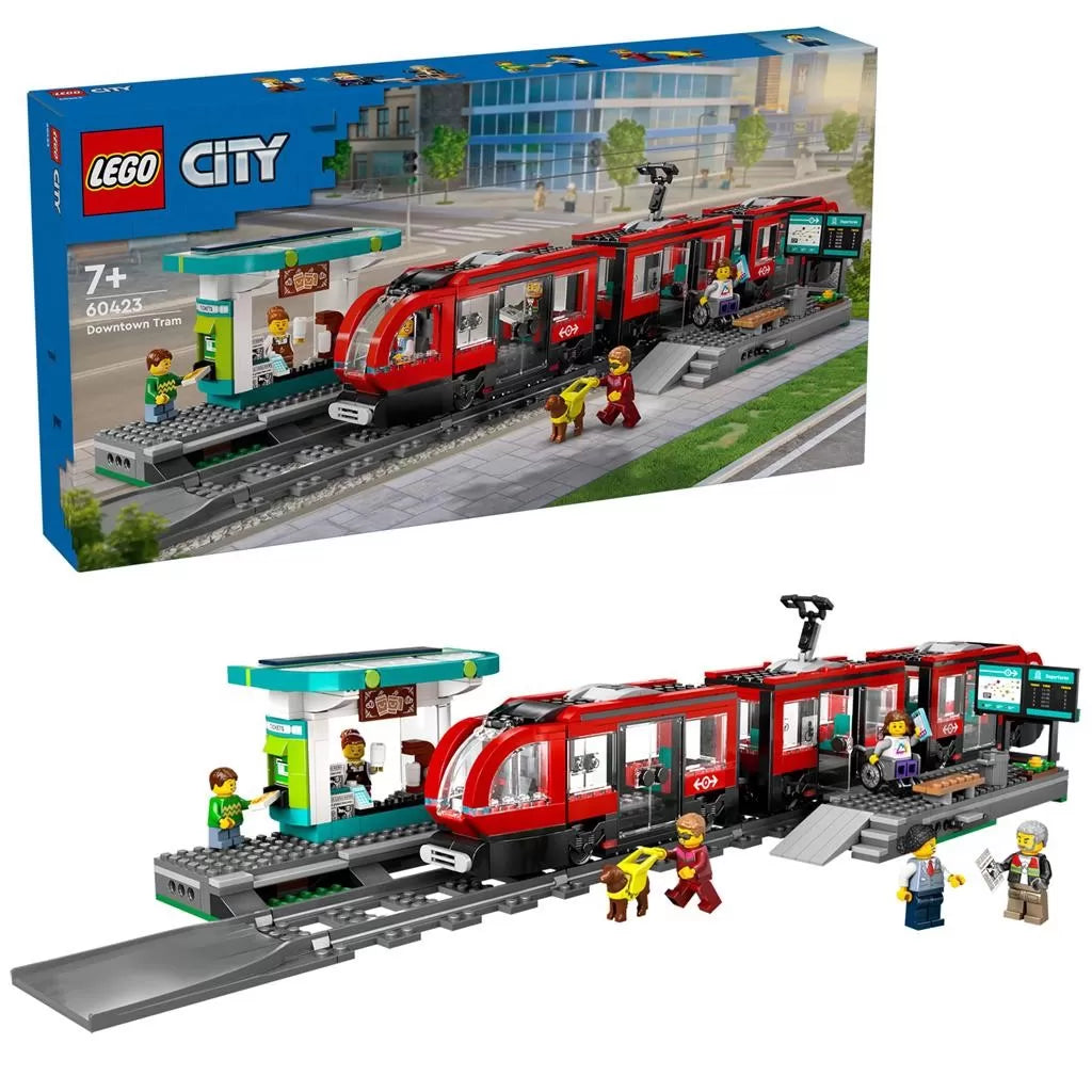 Lego city trains statie si tramvai in centrul orasului 60423