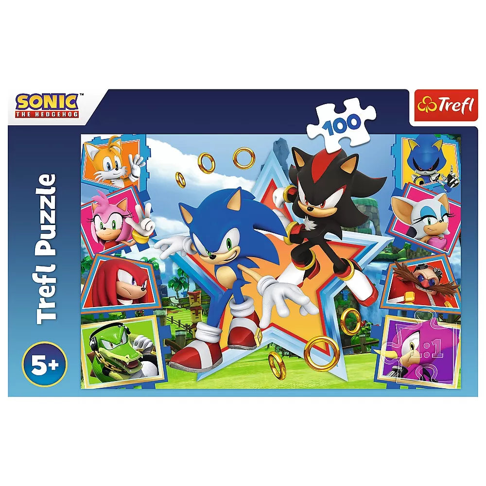 Puzzle trefl 100 sonic minunata lume a lui sonic