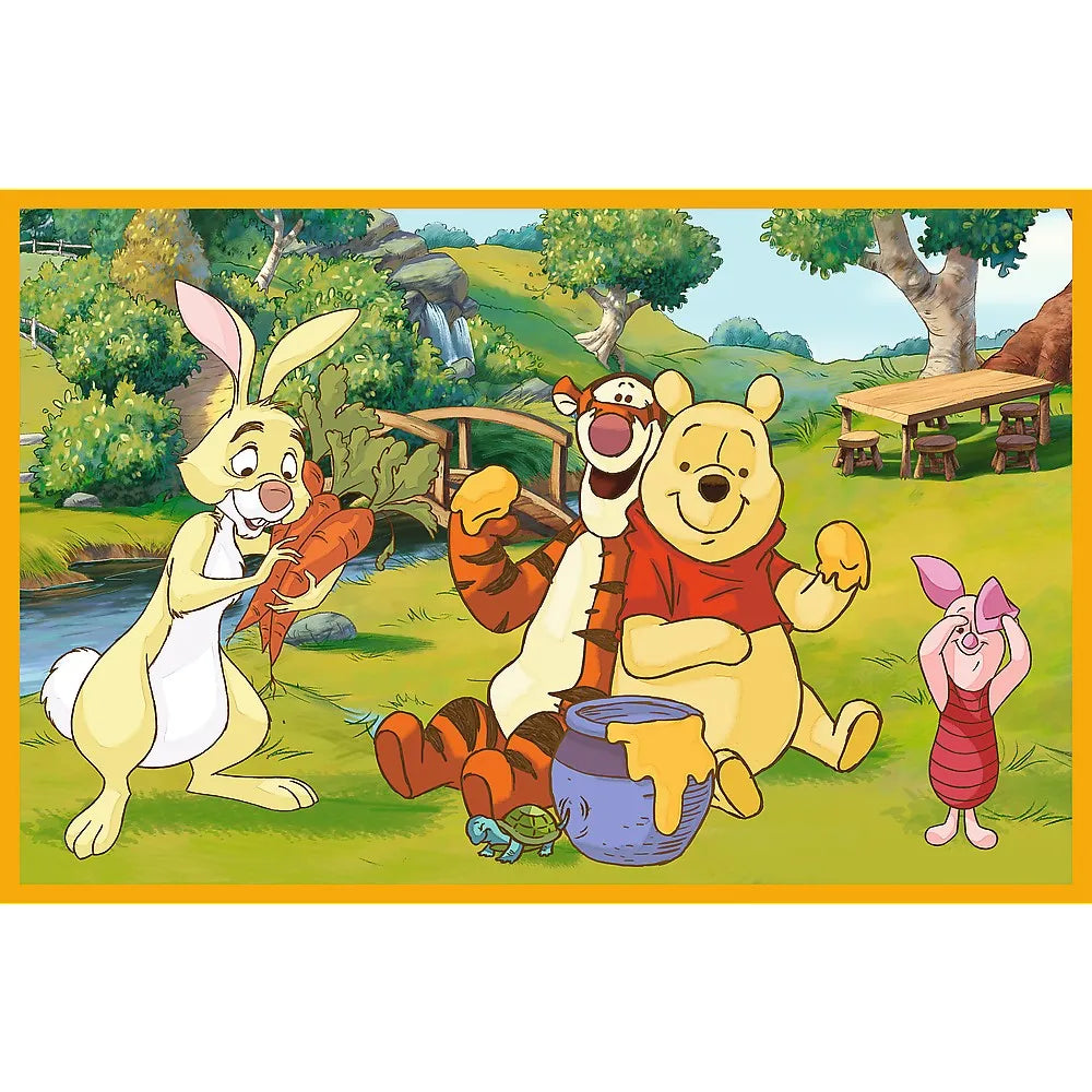 Puzzle trefl 2x24 disney winnie the pooh zi de joaca cu winnie si prietenii