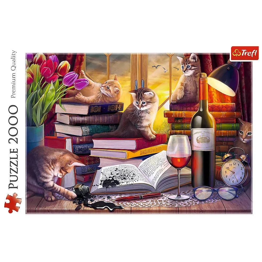 Puzzle trefl 2000 noaptea pisicilor