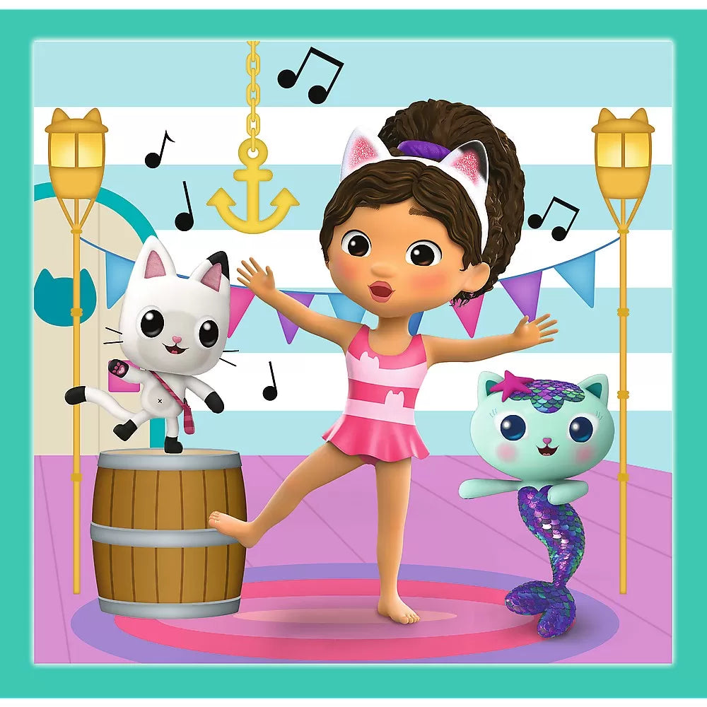 Puzzle trefl 3in1 gabbys dollhouse activitatile lui gabby
