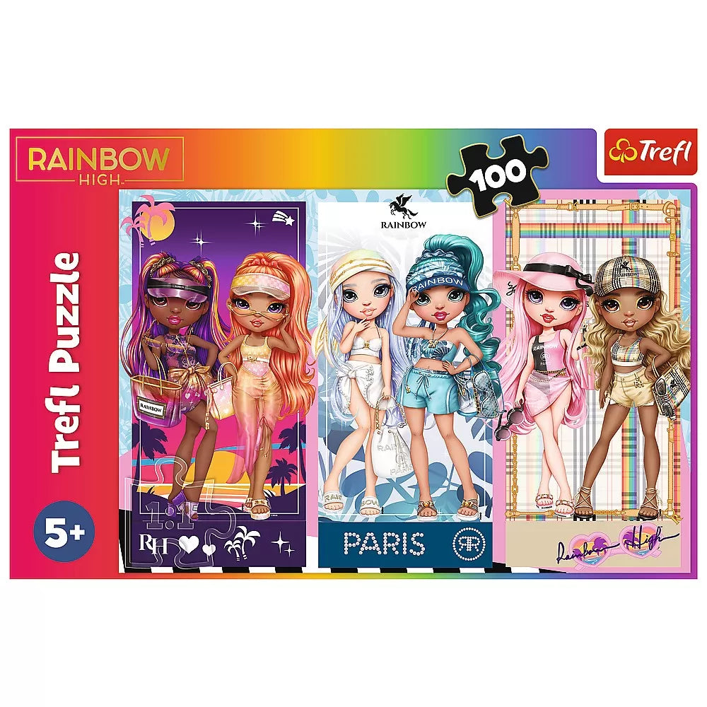 Puzzle trefl 100 rainbow high papusile deosebite