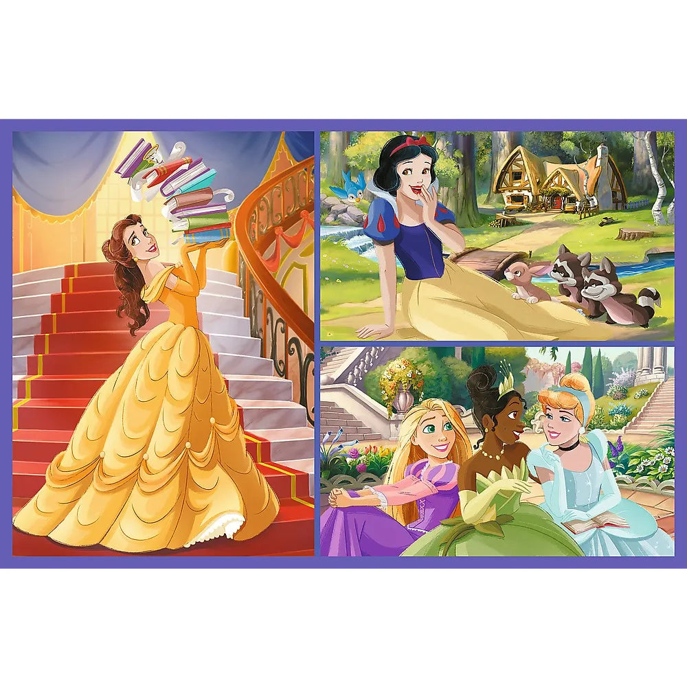 Puzzle trefl 2x70 disney princess viata printeselor disney
