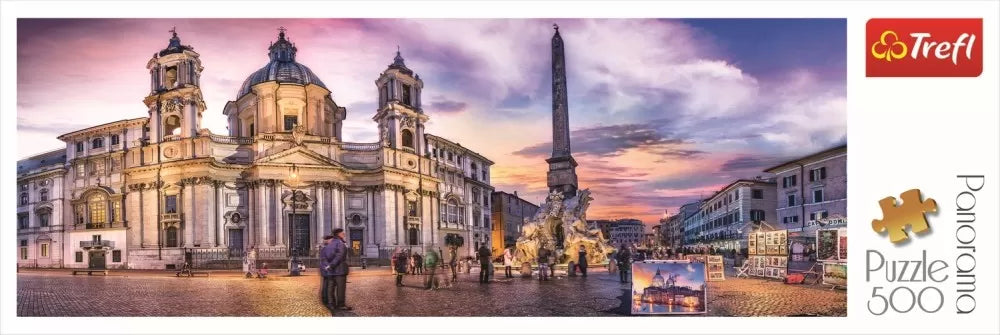 Puzzle trefl 500 panorama piata navona din roma
