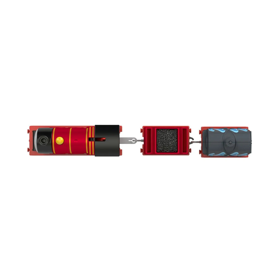 Thomas locomotiva motorizata splash tank james cu 2 vagoane