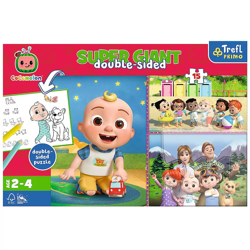 Puzzle trefl primo super giant 15 cocomelon