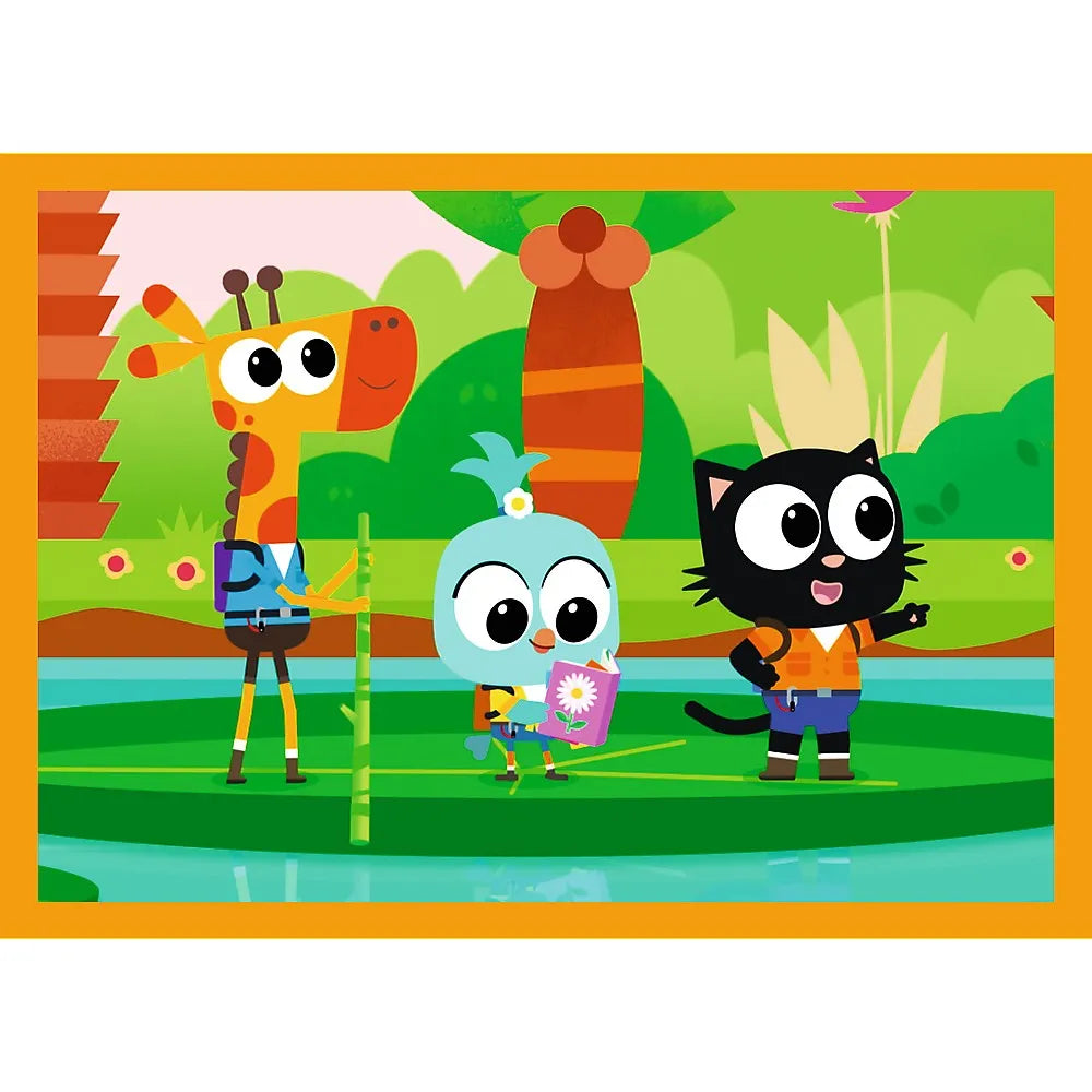 Puzzle trefl 4in1 planeta milo intalnire cu milo si prietenii