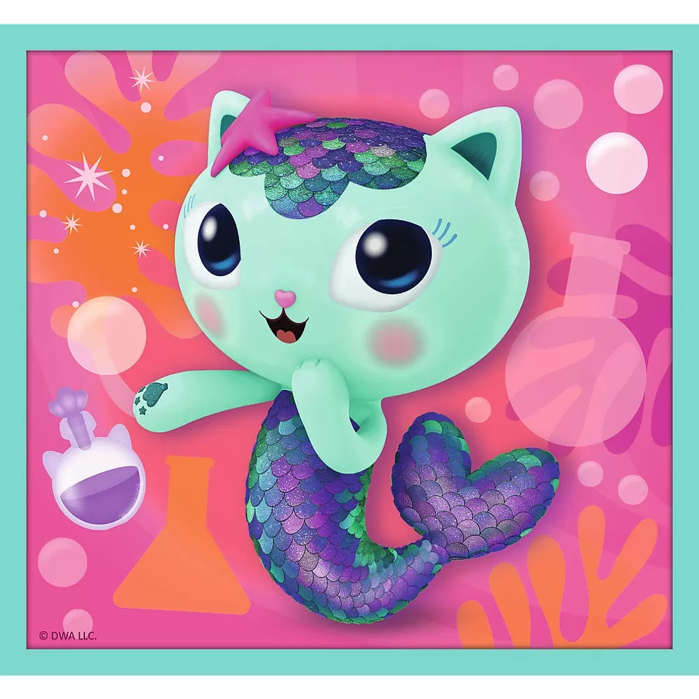 Puzzle trefl 10in1 gabbys dollhouse in universul lui gabby