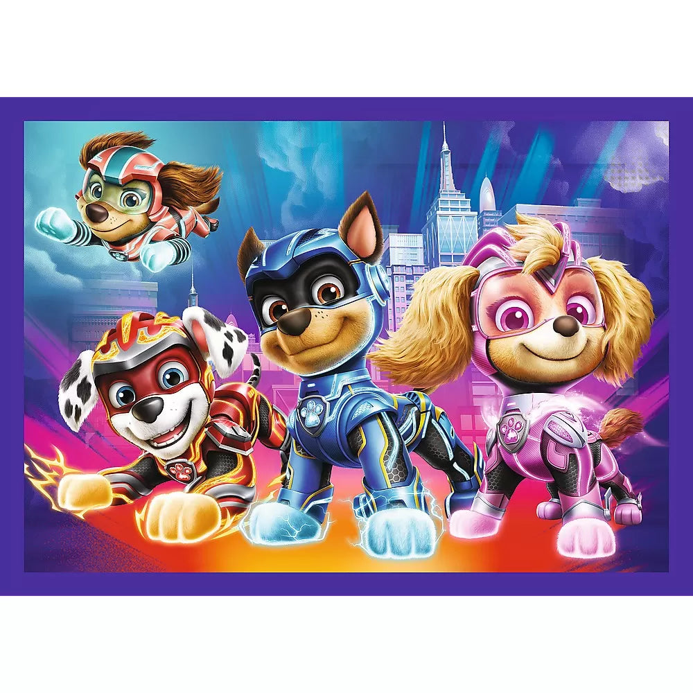 Puzzle trefl 4in1 patrula catelusilor mighty movie eroii