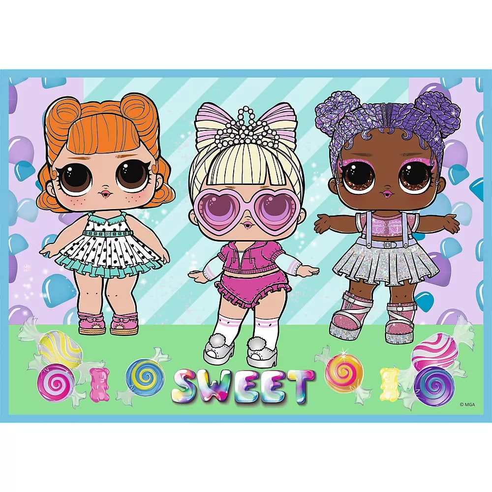 Puzzle trefl lol 4in1 cunoaste papusile