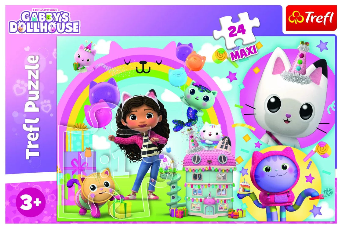 Puzzle trefl 24 maxi gabbys dollhouse casa lui gabby