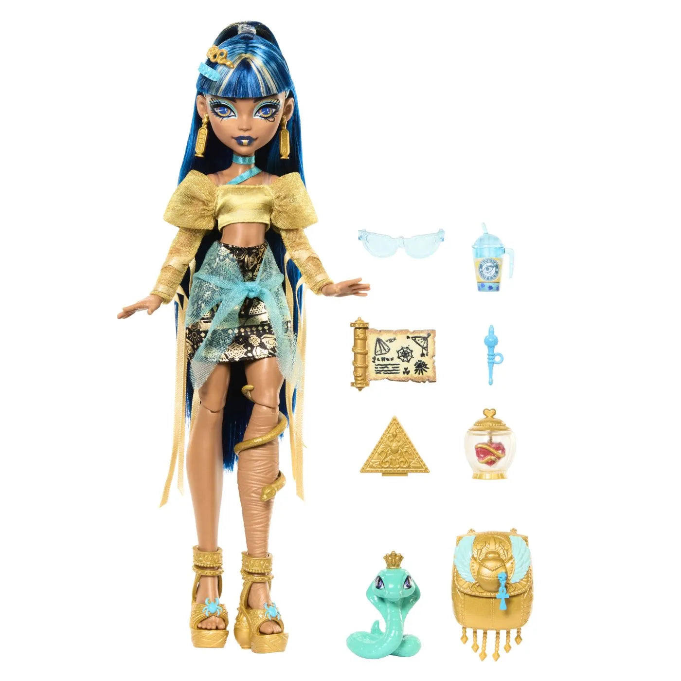 Monster high papusa cleo denile si cobra hissette