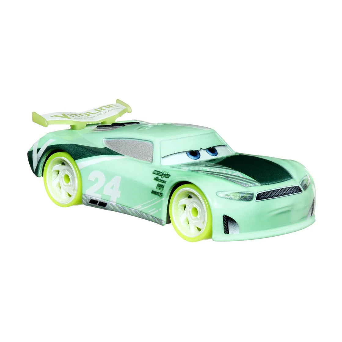 Cars glow racers masinuta metalica chase racelott 1:55