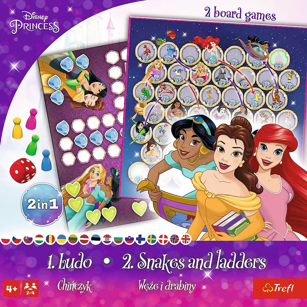 Joc disney princess 2in1 ludo si serpisori scari