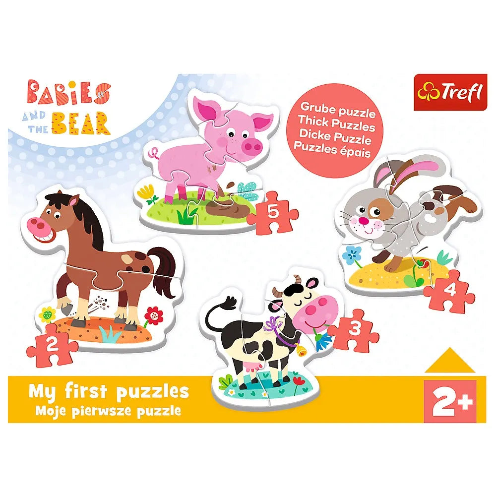 Puzzle trefl baby clasic la ferma 14 piese