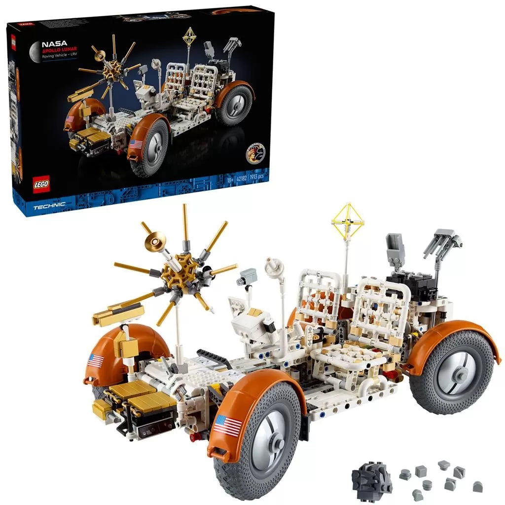 Lego technic roverul selenar din misiunile nasa apollo 42182