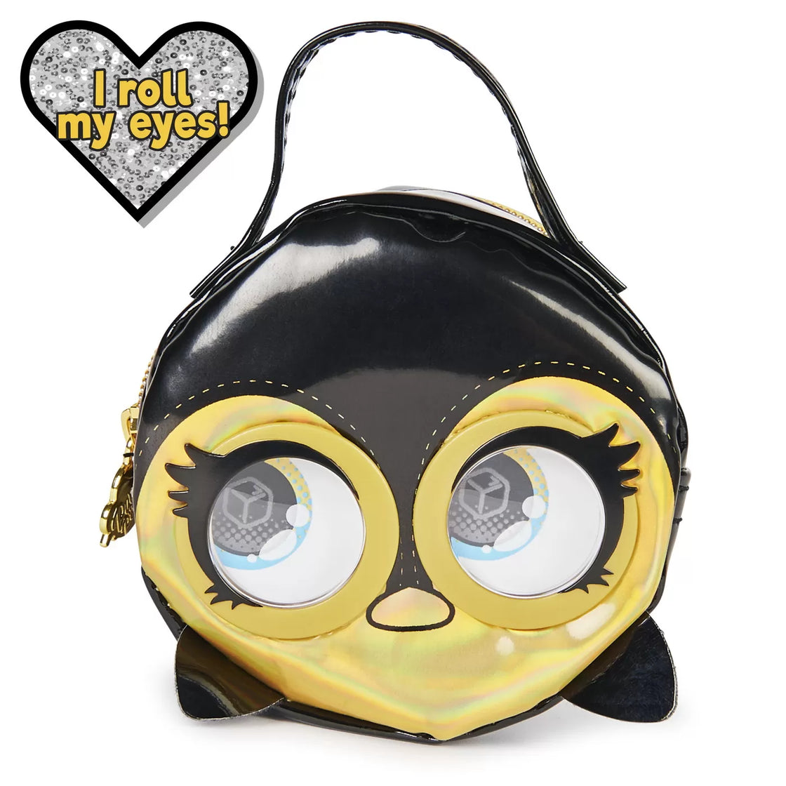 Purse pets gentuta micro pinguin negru